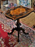 Decorative Parquetry Side Table $2950.00