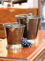 19th Century English Brass Bucket or Pails - Champagne on Ice,  large $495, Small $195