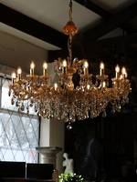 Huge 22 arm 'Champagne' Classical Gold Tinted Crystal Chandelier