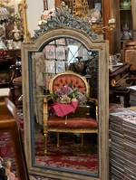 French carved and Painted mirror $1595