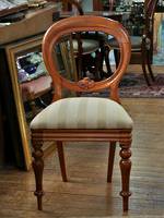 Set of 6 English Birch Balloon Back Dining Chairs  | $2400.00