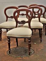 Set of 6 Balloon Back Dining Chairs sold