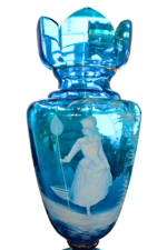Mary Gregory Large Blue Vase | $950.00