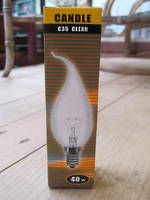 Clear Bulb - Small Edison Fitting - 40 watt - 10 Pack