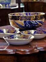 Royal Doulton Desert Set - Flow Blue Iris sold