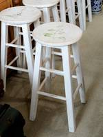 French Cottage Farm House Style kitchen Stools $265 each - 4 Available