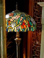 Tiffany Style leadlight Mosaic Glass Standard Floor Lamp - Botanicals
