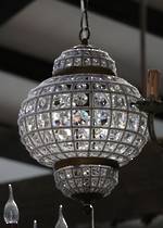 Moroccan Style High Purity Cut Crystal Basket Chandelier.