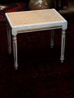 French Rattan Stool or side Table